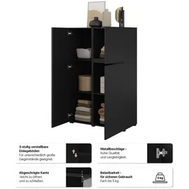OTTO home Highboard 92 x 139 x 40 cm Schwarz
