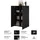 OTTO home Highboard 92 x 139 x 40 cm Schwarz