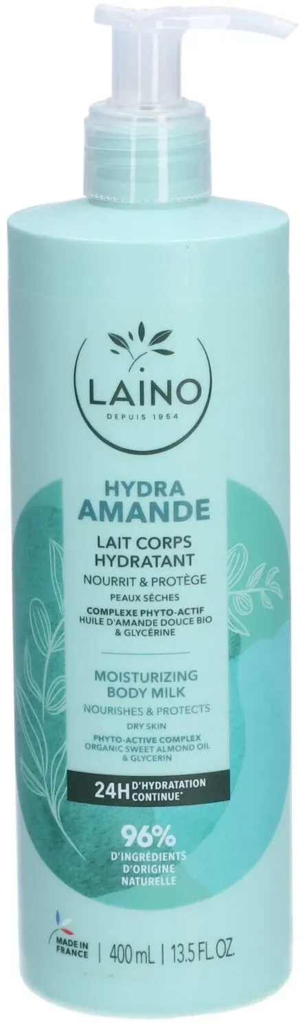 LAINO HYDRA AMANDE LAIT CORPS HYDRATANT - Lait corporel. - fl 400 ml 400 ml lait