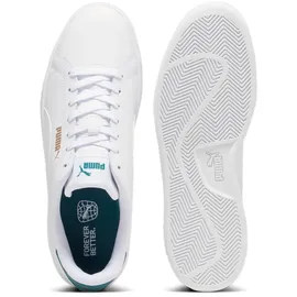 Puma Smash 3.0 L Damen Weite E Weiß/Malachit/Gold 41