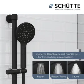 Schütte Madura Fresh Duschsystem schwarz matt 60076