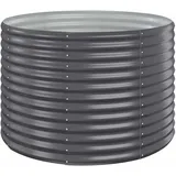 vidaXL Hochbeet 100 x 100 x 68 cm Anthrazit