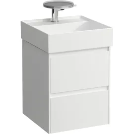 Laufen LANI für Kartell Waschtischunterbau, 2 Schubladen, 435x450x515mm, inklusive Ordnungssystem, H4039221122611, Farbe: Weiß glänzend