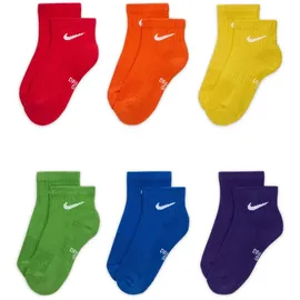 Nike 6er Pack Ankle Socken Kinder Mehrfarbig 34-38