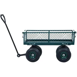 vidaXL Bollerwagen Gartenwagen grün