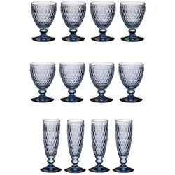 Villeroy & Boch Boston Coloured Wasser-, Wein- und Sektgläser 12er Set Blau 