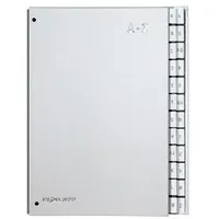 Pagna Pultordner DIN A4 24 Fächer Silber 1 St.