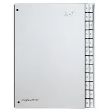Pagna Pultordner DIN A4 24 Fächer Silber 1 St.