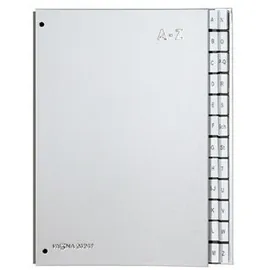 Pagna Pultordner DIN A4 24 Fächer Silber 1 St.