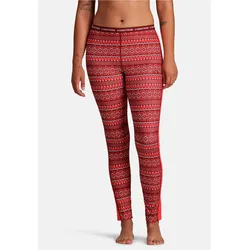 Stoffhose KARI TRAA "Lune", Damen, Gr. S, EURO-Größen, rot, 91% Polyester, 9% Elasthan, Jacquardmuster, sportlich, Hosen, mit aufgerautem Innenmaterial