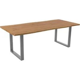 möbelliebling Baumkante 240 x 77 x 100 cm silber