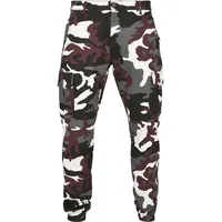 URBAN CLASSICS Cargo Joggers Bordeaux Camouflage 32