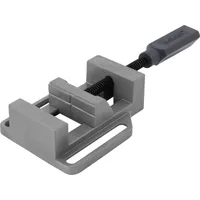 WOLFCRAFT Schraubstock Stahl 68 mm blau feststehend