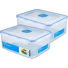 Lock & Lock HPL836 Vorratsdose rechteckig, 5,5 l mit Ablaufgitter 295 x 230 x 118 mm