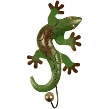 GURU-SHOP Garderobenhaken Gecko 3 Grün