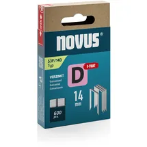 Novus Flachdrahtklammern Typ 53F 14 mm 600 Stück