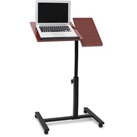 Laptoptisch höhenverstellbar, PC Tisch, Stehtisch, Bürotisch, Rolltisch Stehpult