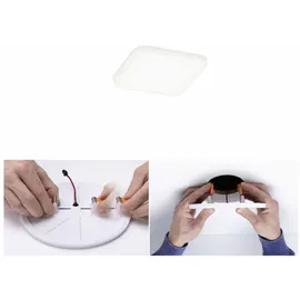 Paulmann Einbauleuchte LED Veluna VariFit eckig 7,5 cm 4,5 W Satin