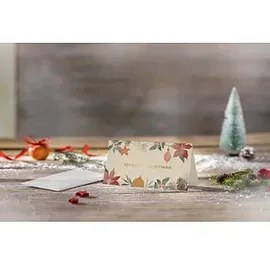 Sigel Weihnachtskarten Christmas Art DIN lang, 10 St.