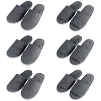 Teceyfeet Gästehausschuhe Mehrere Paare Set, Hausschuhe Gäste Waschbar Hochwertig Gästepantoffeln Winter Filzpantoffeln - 43 EU