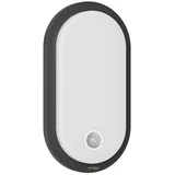 Oktaplex lighting Außenleuchte LED 10,5 W IP65 mit Bewegungsmelder 1010 lm anthrazit