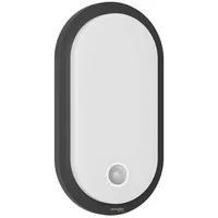 Oktaplex lighting Außenleuchte LED 10,5 W IP65 mit Bewegungsmelder 1010 lm anthrazit