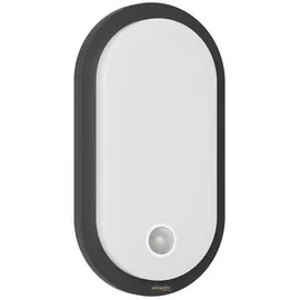 Oktaplex lighting Außenleuchte LED 10,5 W IP65 mit Bewegungsmelder 1010 lm anthrazit