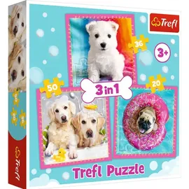Trefl Puzzle - Hunde - 3in1 20-50 Teile (50 Teile)