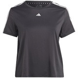 adidas Damen T-Shirt (Short Sleeve) Tr-Es 3S T Ps, Black/White, IC5048, 1X