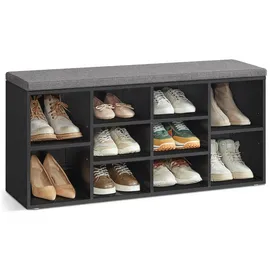 VASAGLE Schuhbank 104 x 30 x 48 cm schwarz