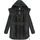 Ragwear Damen Wintermantel warm gefütterter Parka lang wasserdicht mit Kapuze Elsie Melange Dark Green Gr. XS - XS