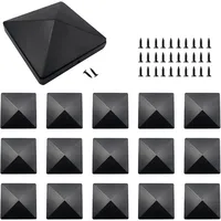 16 Stück Pfostenkappe 100Mm*100Mm Pfostenkappen Zaunkappen Kappen Für Holzpfoste