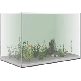 vidaXL Aquarium mit Speicher 60 l Glas Transparent/Weiß