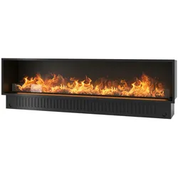 Invapo Inside 2200 Einbau-Wasserdampfkamin – Mehrfarbige Flamme, 3D-Effekt und App-Steuerung, 2,4-l-Tank – 220 cm