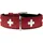 Hunter Swiss Halsband rot/schwarz 42 cm