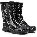 Aigle Damen Alya-Aufdruck Gummistiefel, Chevron, 36 EU Weit