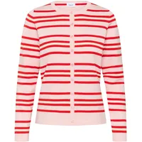 St Tropez Strickjacke PilaSZ Chalk Pink Red Multi Stripe S