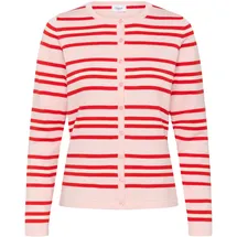 St Tropez Strickjacke PilaSZ Chalk Pink Red Multi Stripe S