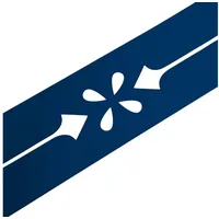 zaun|zu® Sichtschutzstreifen Premium Dekor Verona 255 x 1 cm Enzianblau
