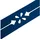 zaun|zu® Sichtschutzstreifen Premium Dekor Verona 255 x 1 cm Enzianblau