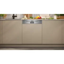 Neff N50 S145ECS15E Einbau-Geschirrspüler (teilintegrierbar, 598 mm breit, Edelstahl)
