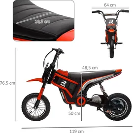 Homcom Elektromotorrad Kinder 24V 350W Rot