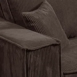 petits-meubles Schlafcouch Cord 4-Sitzer Braun