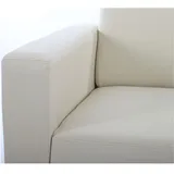 MCW Sofa-Garnitur Couch-Garnitur 2x 2er Sofa Moncalieri Kunstleder ~ creme