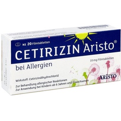 Cetirizin Aristo bei Allergien 10 mg Filmtabletten