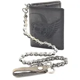 lemasi Biker Geldbörse Unisex Portemonnaie grau