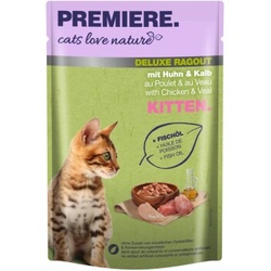 PREMIERE cats love nature Deluxe Ragout Kitten Kalb & Huhn 24x100 g