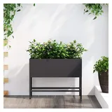 vidaXL Hochbeet Gartenpflanzer 60 x 26 x 45 cm Schwarz