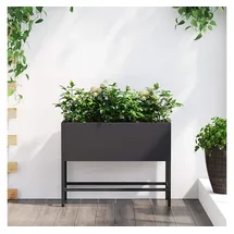 vidaXL Hochbeet Gartenpflanzer 60 x 26 x 45 cm Schwarz