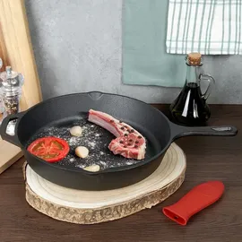 VILDE Gusseisenpfanne Grillpfanne 30 cm